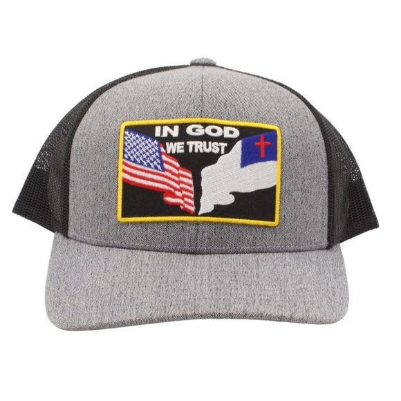 In God We Trust Hat, USA Flag Hat, Patriotic Hat, Truck Hat - Picture 2 of 3